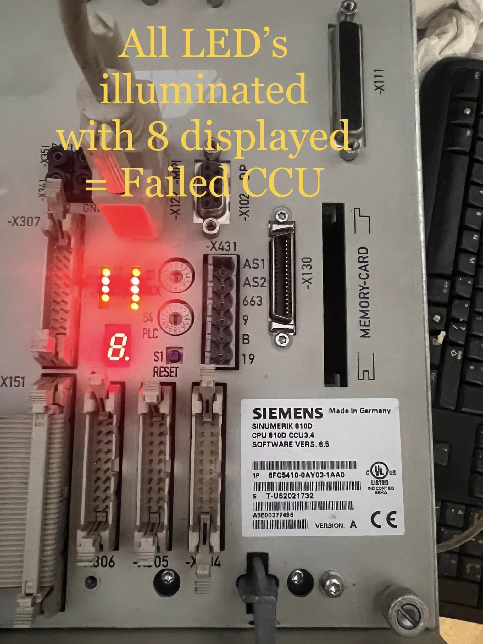 CCU3 / CCU3.4 Failure