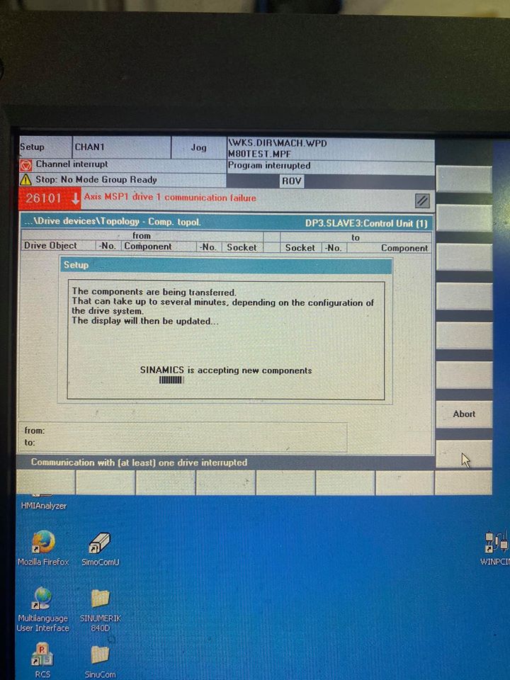 1062 VMC Siemens 828D control