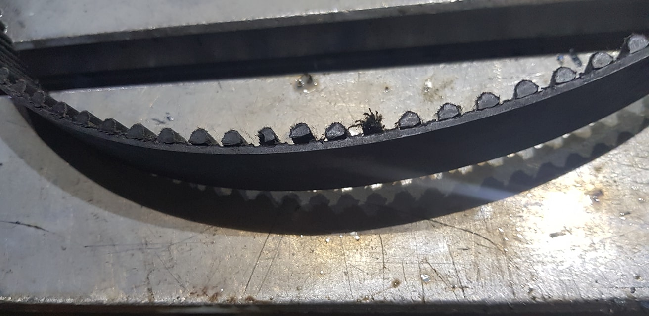 Damaged Spindle Belt