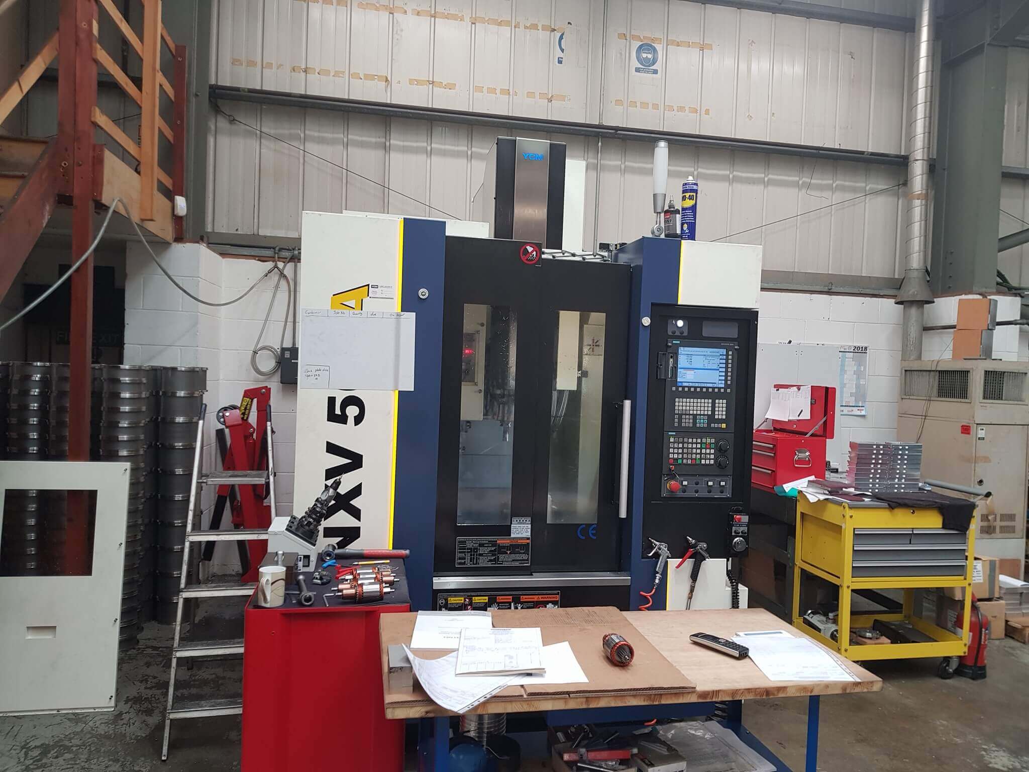 YCM NXV560A with Siemens 828D